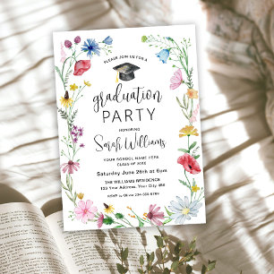 Graduation Party Wildflowers Invitation