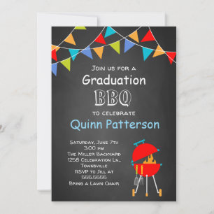 Graduation Pary Invitation chalkboard invitation
