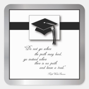 Graduation Path, Square Gift Items Sticker