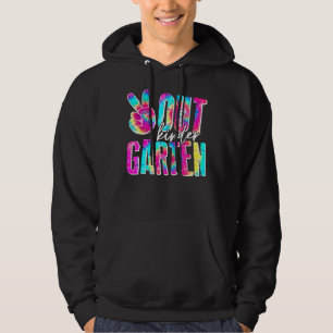 Graduation Peace Sign Out Kindergarten Tie Dye Hoodie