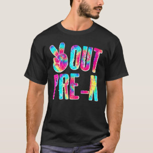 Graduation Peace Sign Out Pre K Tie Dye 1 T-Shirt