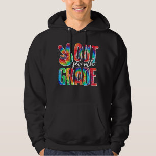 Graduation Peace Sign Out Seventh Grade Tie Dye H Hoodie