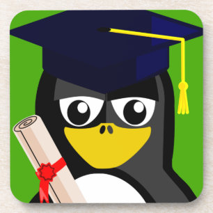 GRADUATION PENGUIN COASTER