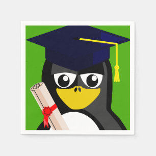 GRADUATION PENGUIN NAPKIN