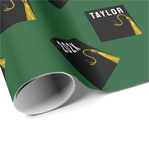 graduation personalised gift wrapping paper