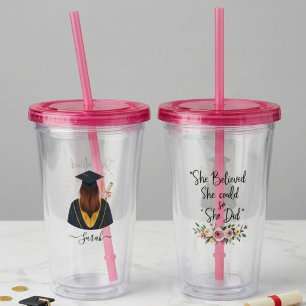 Graduation Personalised Graduate Senior University Acrylic Tumbler