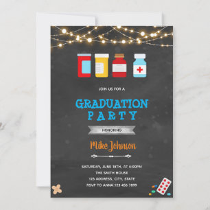 Graduation Pharmacy medical invitation