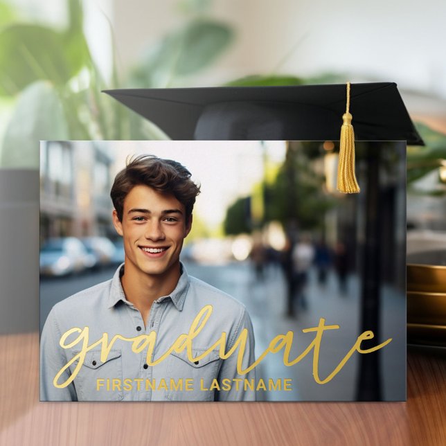 Graduation Photo and Party (Graduation Party Invitation)