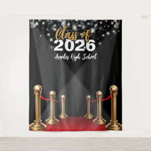 Graduation Photo Backdrop - Hollywood Red Carpet Tapestry