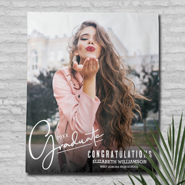 Graduation Photo Booth Backdrop Tapestry (Graduation Photo Booth Backdrop, choose your size when ordering)