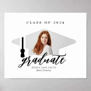 Graduation Photo Cap Graduation Gift Keepsake Poster