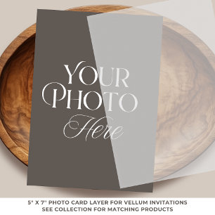 Graduation Photo Card Layer for Vellum