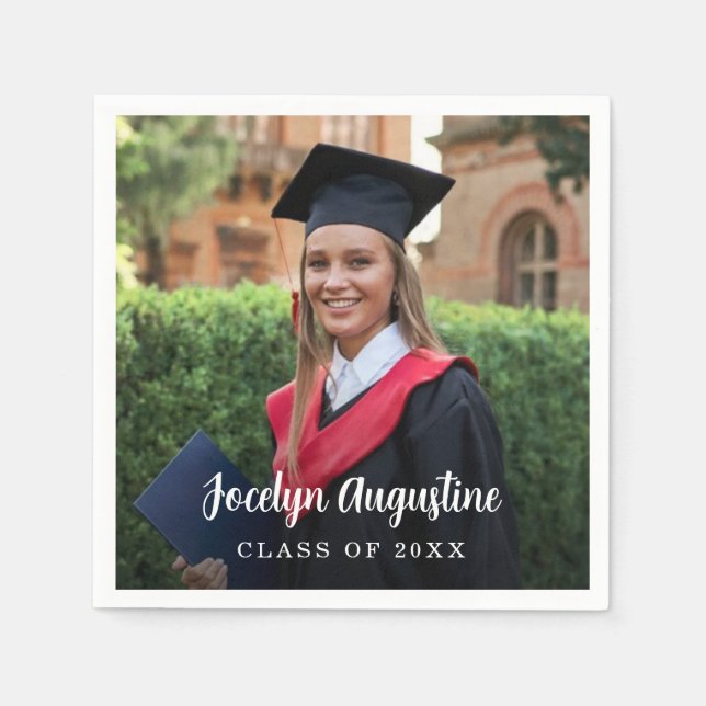 Graduation Photo Class of 2025 Napkin (Front)