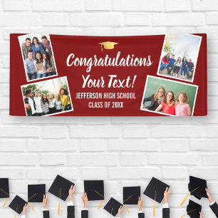 Graduation Photo Collage Congrats Senior Any Colou Banner