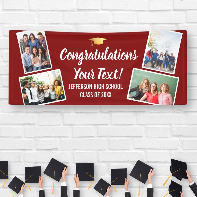 Graduation Photo Collage Congrats Senior Any Colou Banner (Creator Uploaded)