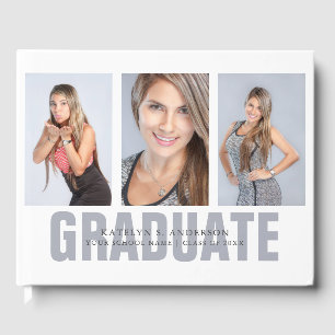 Graduation Photo Collage Custom Guest Book