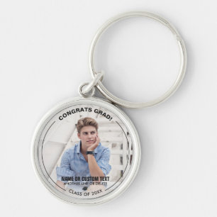 Graduation Photo Congrats Grad Class 2018 Custom Key Ring