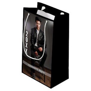 Graduation Photo Custom Small Gift Bag