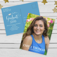 Graduation Photo Elegant Minimalist Mortarboard 