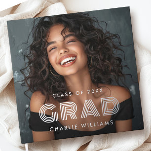 Graduation photo graduate name year guest book