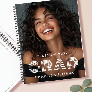 Graduation photo graduate name year guest book