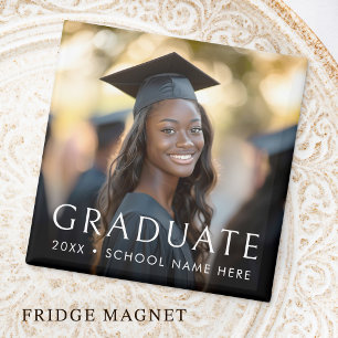 Graduation photo graduate school name year magnet