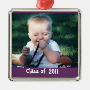 Graduation Photo Keepsake Metal Ornament