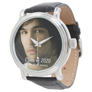 Graduation photo man graduate student watch