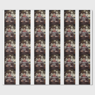 Graduation photo man name class of 20XX college  Wrapping Paper