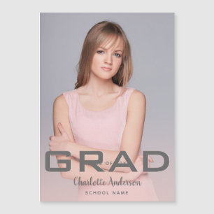 Graduation photo modern elegant rose gold