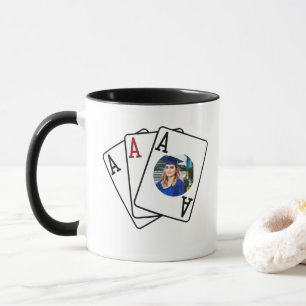Graduation Photo Mug - Three Aces Alumni Gift Idea