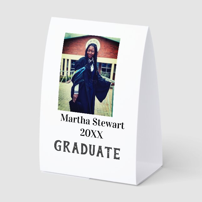 Graduation photo name year class university simple (Front)