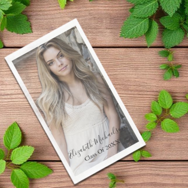 Graduation Photo Napkin (Creator Uploaded)