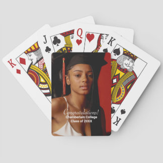 Graduation Photo Playing Cards
