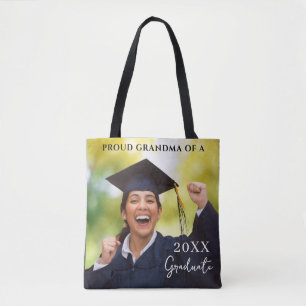 Graduation Photo Proud Grandma  Tote Bag