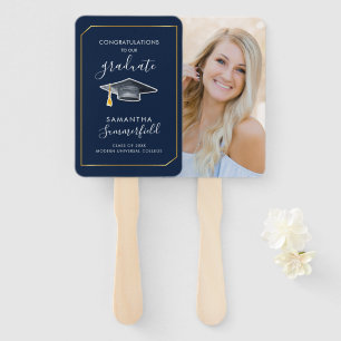 Graduation Photo Script 2025 Grad Party Hand Fan