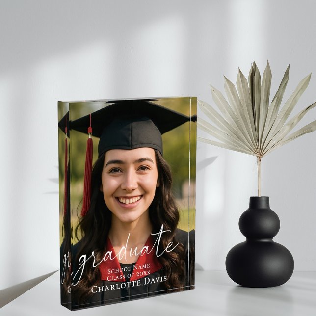 Graduation Photo Sign Celebrate the Graduate Block (Creator Uploaded)