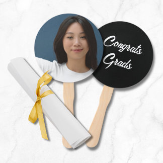 Graduation Photo Sign for Ceremony -  Hand Fan