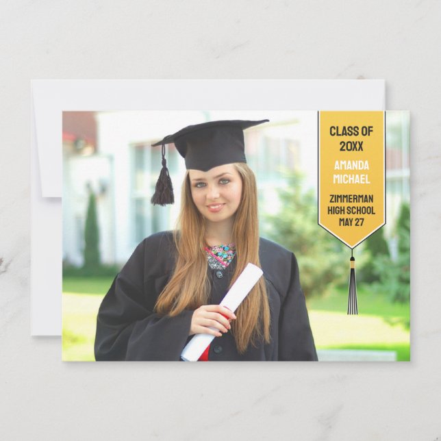 Graduation Photo Stole Announcement (Front)