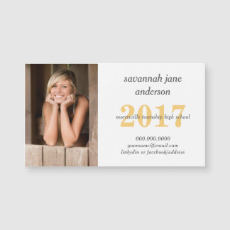 Graduation Photo Student Name Cards Magnets