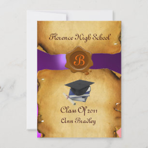 GRADUATION PHOTO TEMPLATE PARCHMENT blue Wax Seal