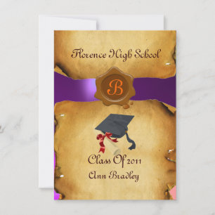 GRADUATION PHOTO TEMPLATE PARCHMENT blue Wax Seal