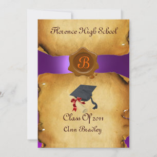 GRADUATION PHOTO TEMPLATE PARCHMENT Wax Seal