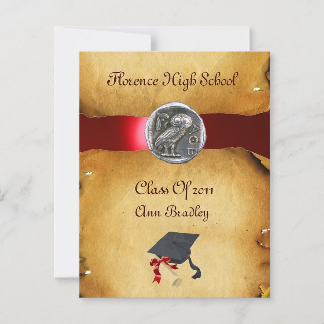 GRADUATION PHOTO TEMPLATE SILVER OWL (Front)