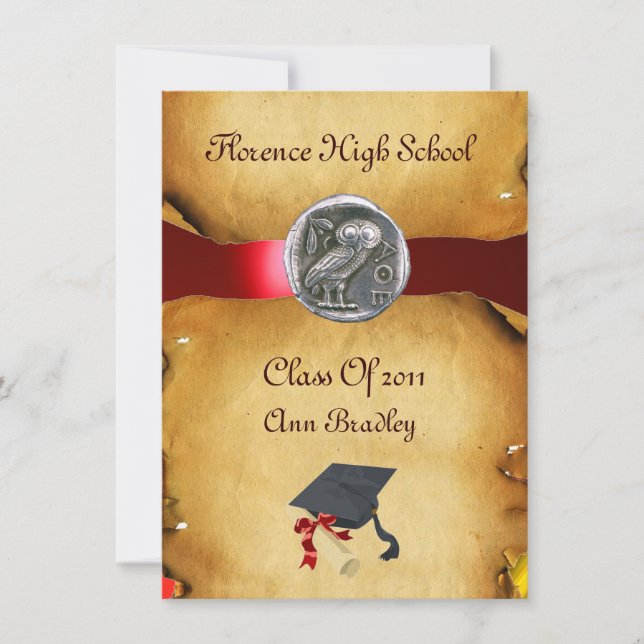 GRADUATION PHOTO TEMPLATE SILVER OWL (Front)