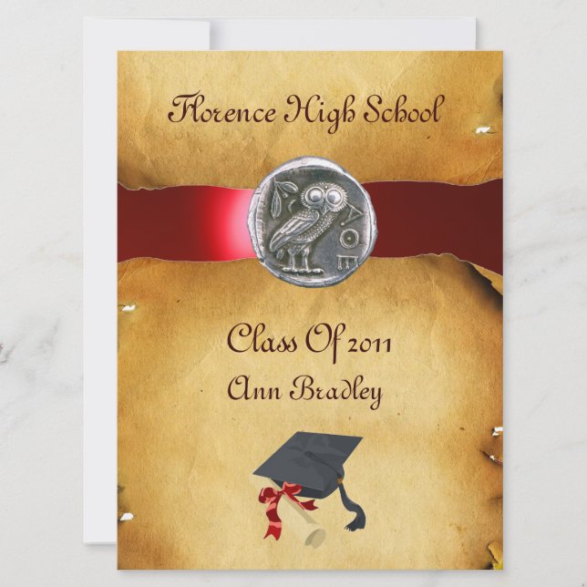 GRADUATION PHOTO TEMPLATE SILVER OWL (Front)
