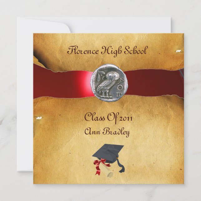 GRADUATION PHOTO TEMPLATE SILVER OWL (Front)