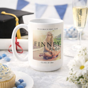 Graduation Photo Text Overlay  Coffee Mug
