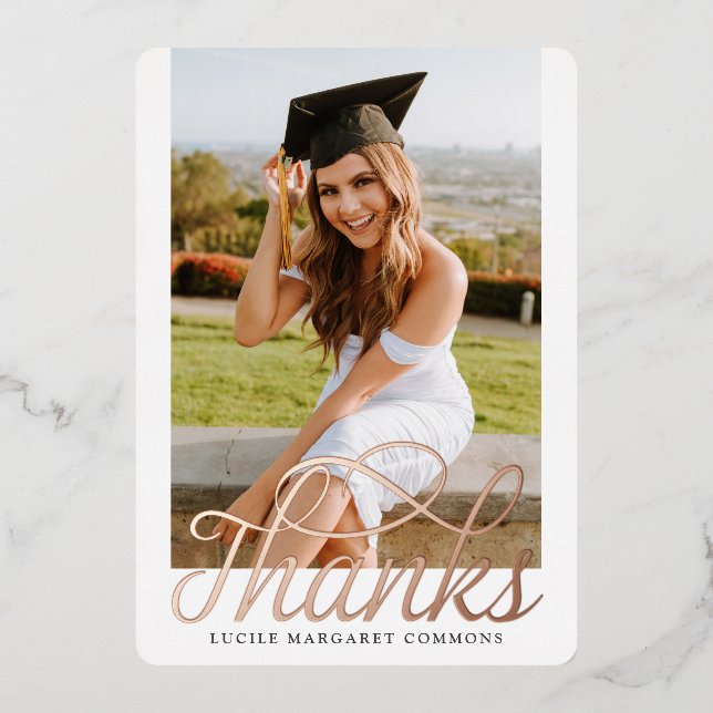 Graduation Photo Thank You  (Front)