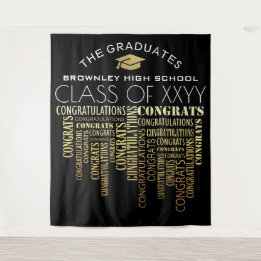 Graduation Photobooth backdrop Tapestry